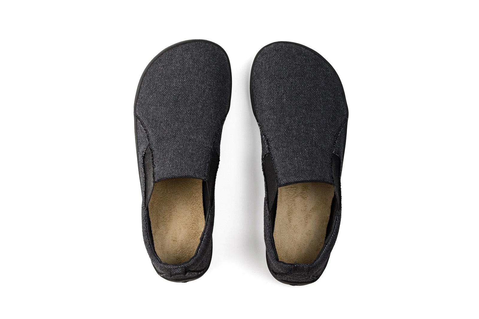 Слипоны Ahinsa из переработанного текстиля Barefoot — серый, фото 4