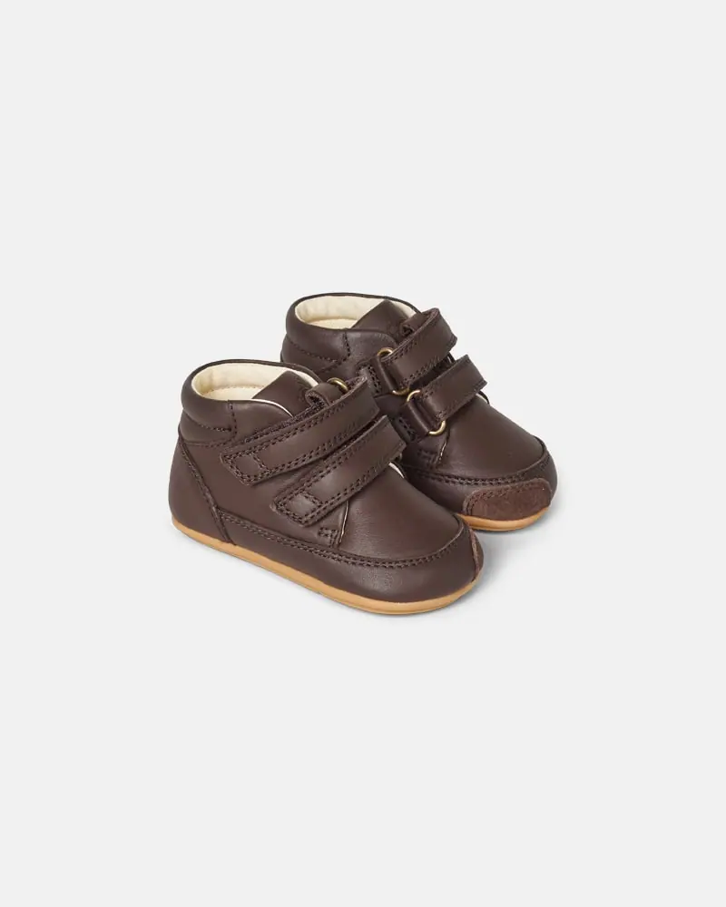 Детская босоногая повседневная обувь Bundgaard Prewalker Dark Brown