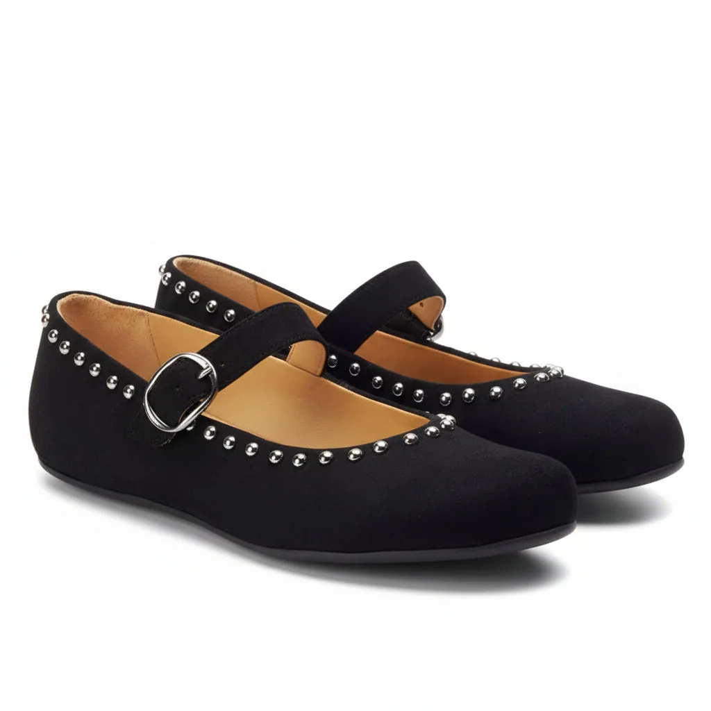 Женские балетки ZAQQ DIEQO Black (чёрный цвет)