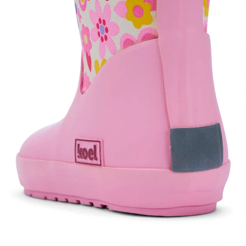 Резиновые сапоги Koel NEOPRENE Rubber Boot — фуксия с цветами, фото 4