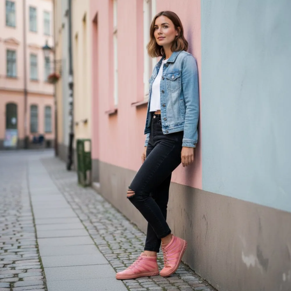 Женские кроссовки ZAQQ SPARQ Mid Rosa (розовый цвет), фото 11