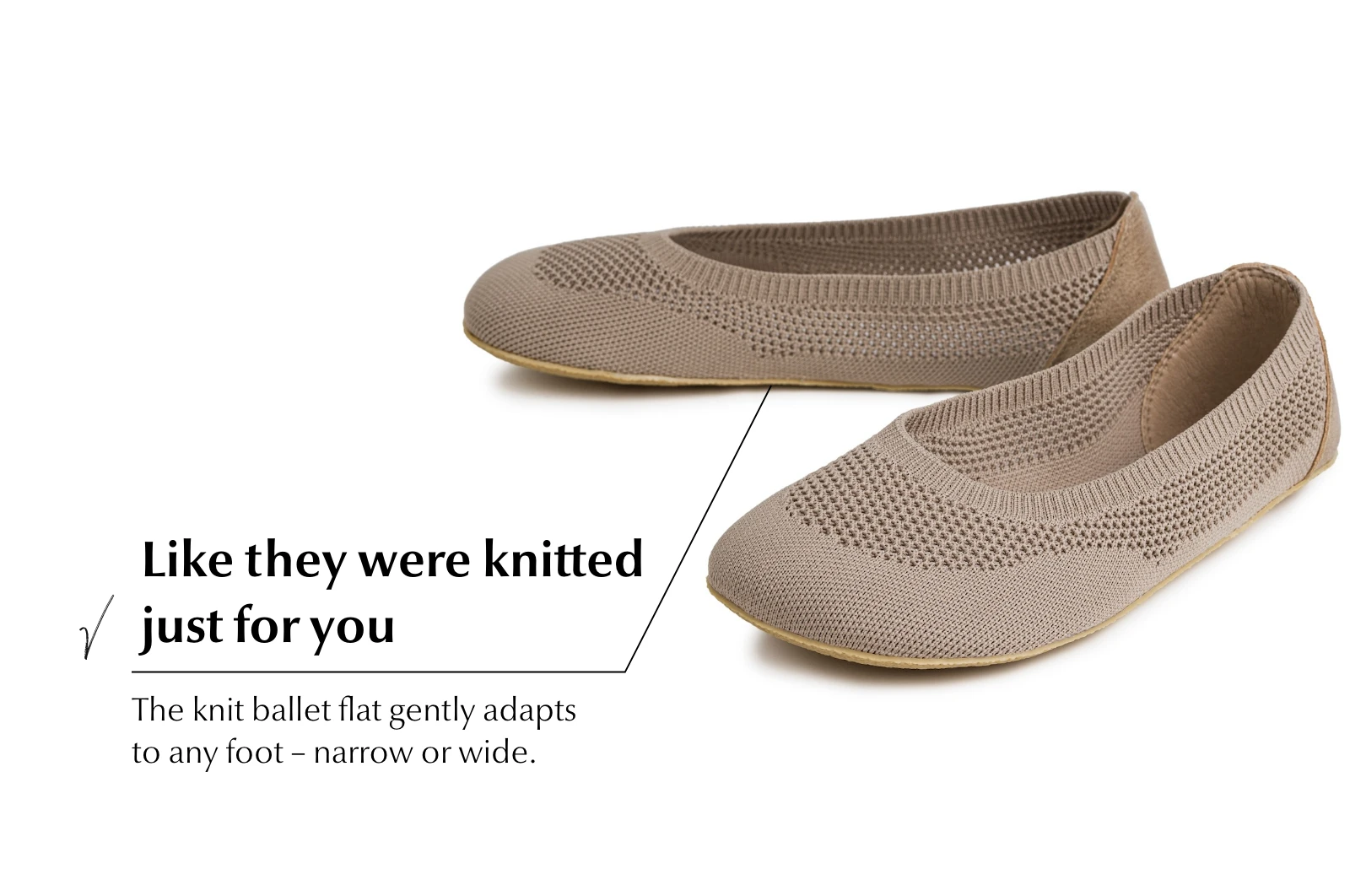 Балетки Ahinsa Softy Ballet Barefoot — бежевый, фото 3