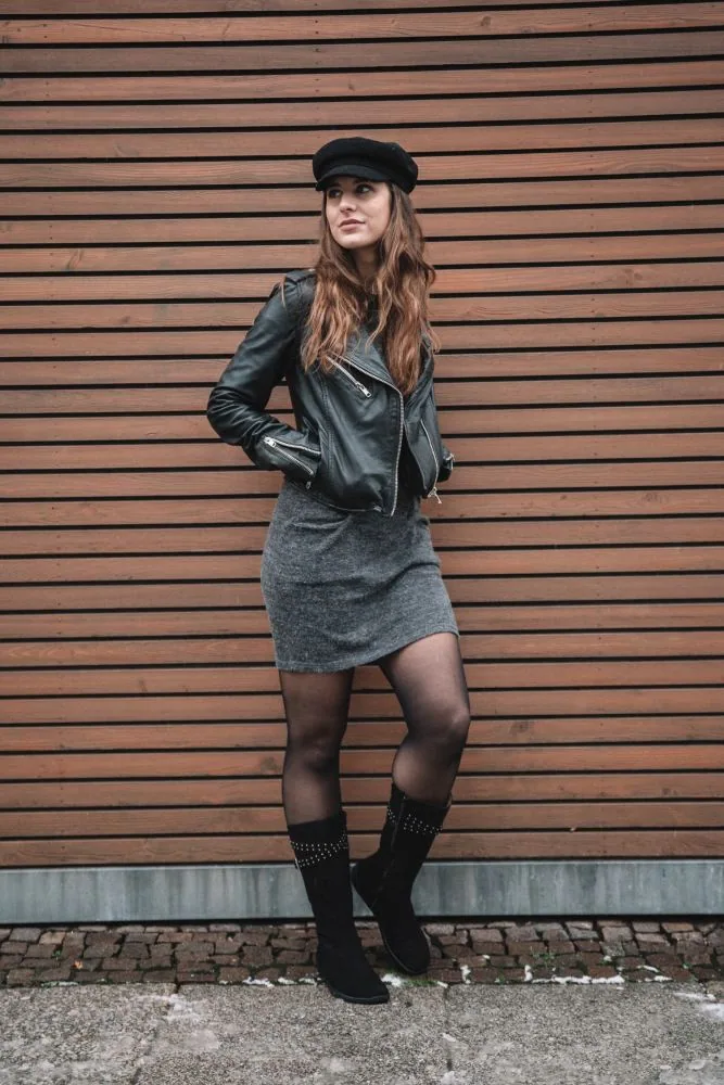Женские ботинки ZAQQ ATTRAQT Velours Black (чёрный цвет), фото 7