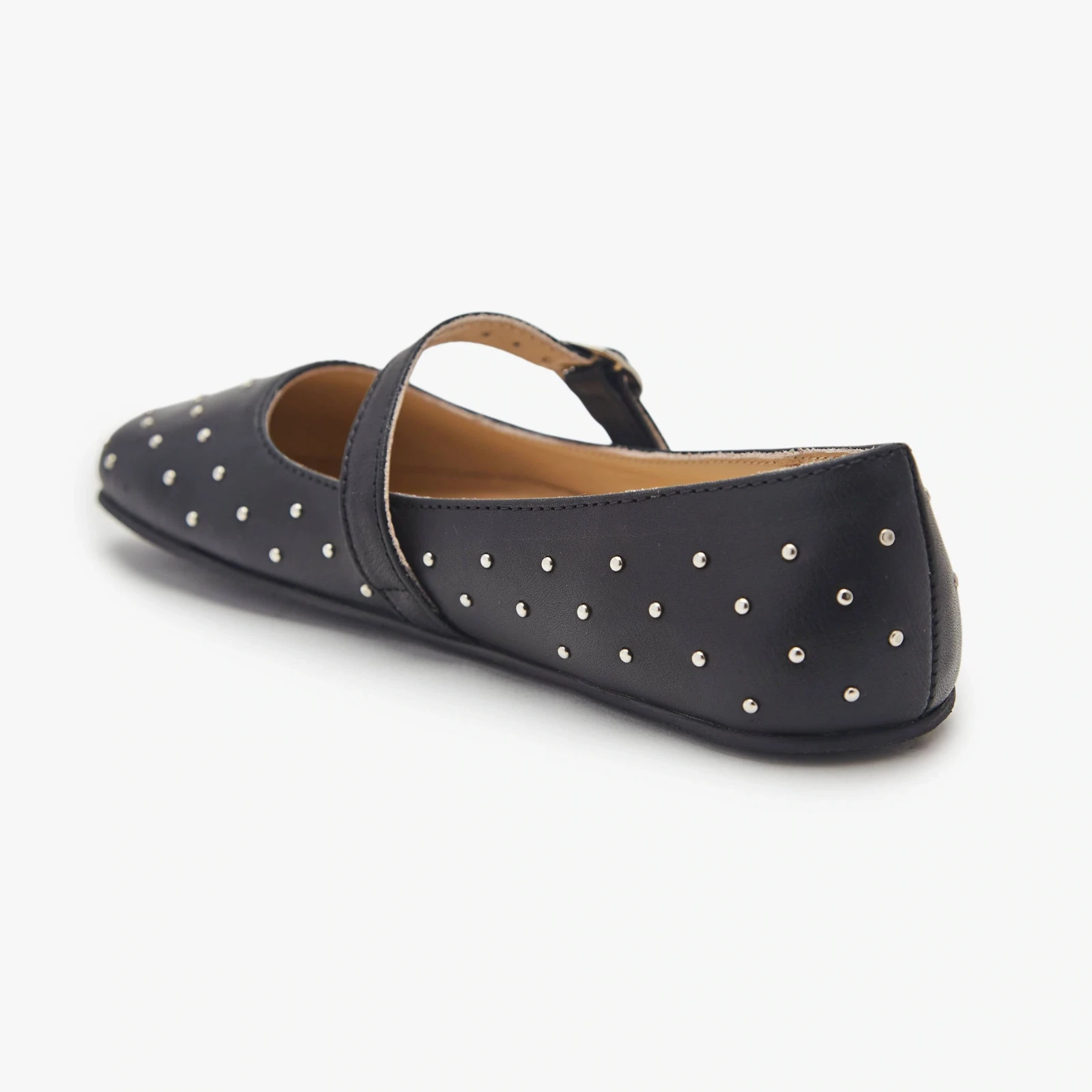 Босоногие туфли Origo Classic Mary Jane — чёрный с заклёпками, фото 6