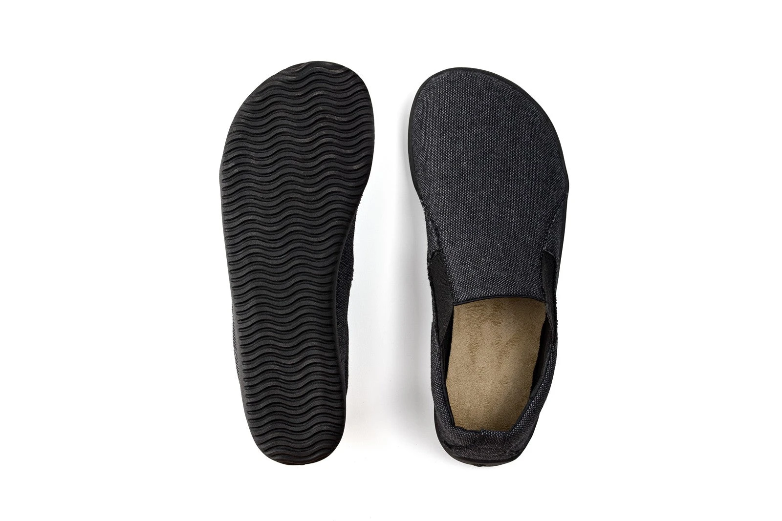 Слипоны Ahinsa из переработанного текстиля Barefoot — серый, фото 3