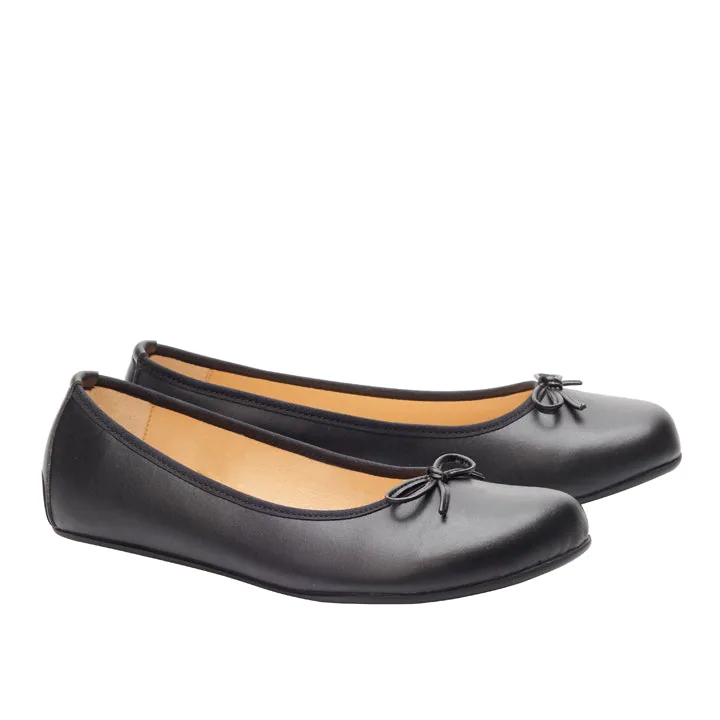 Женские балетки ZAQQ LOOQ Vegan Black (чёрный цвет)